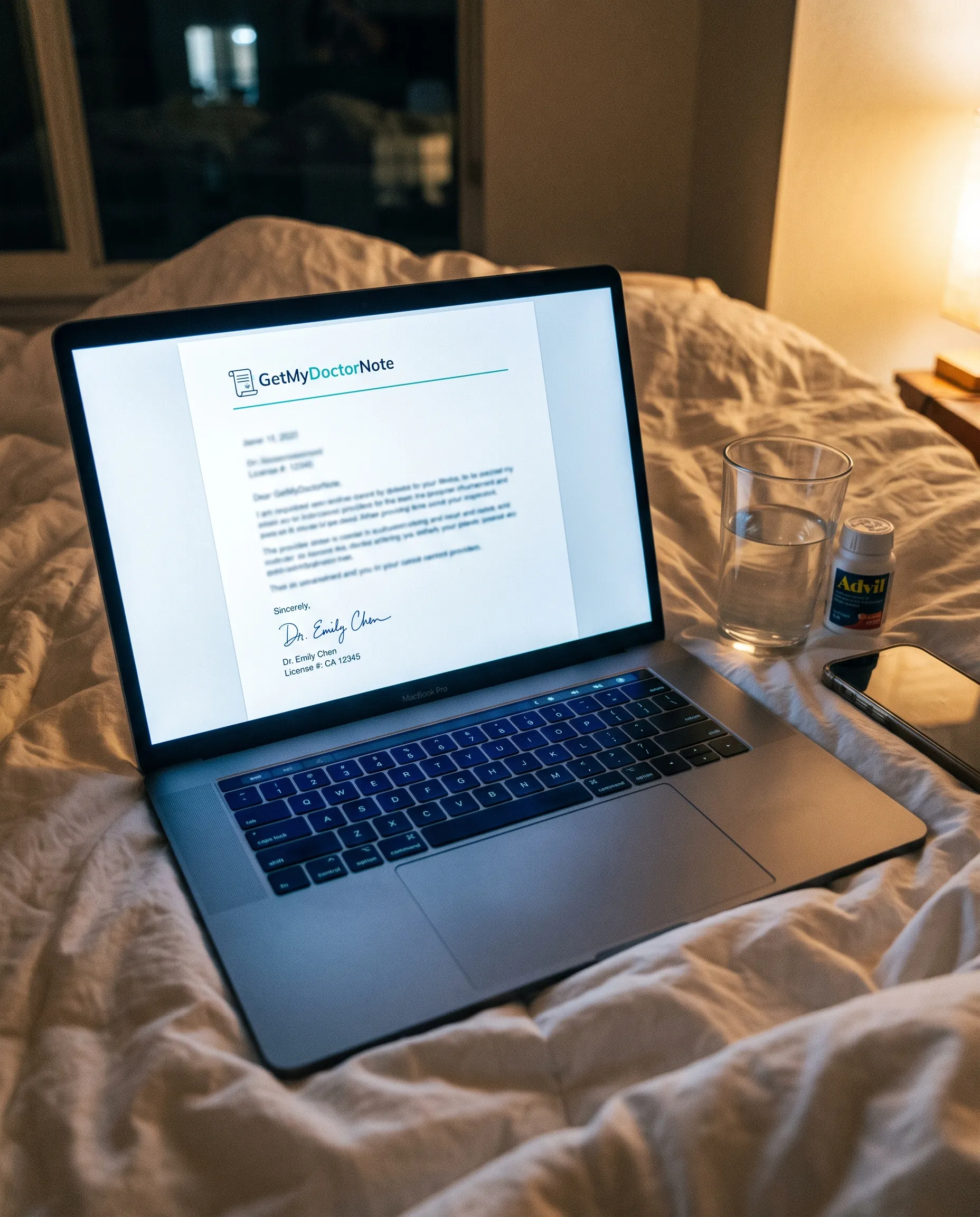 Natalie W. – California with their doctor's note