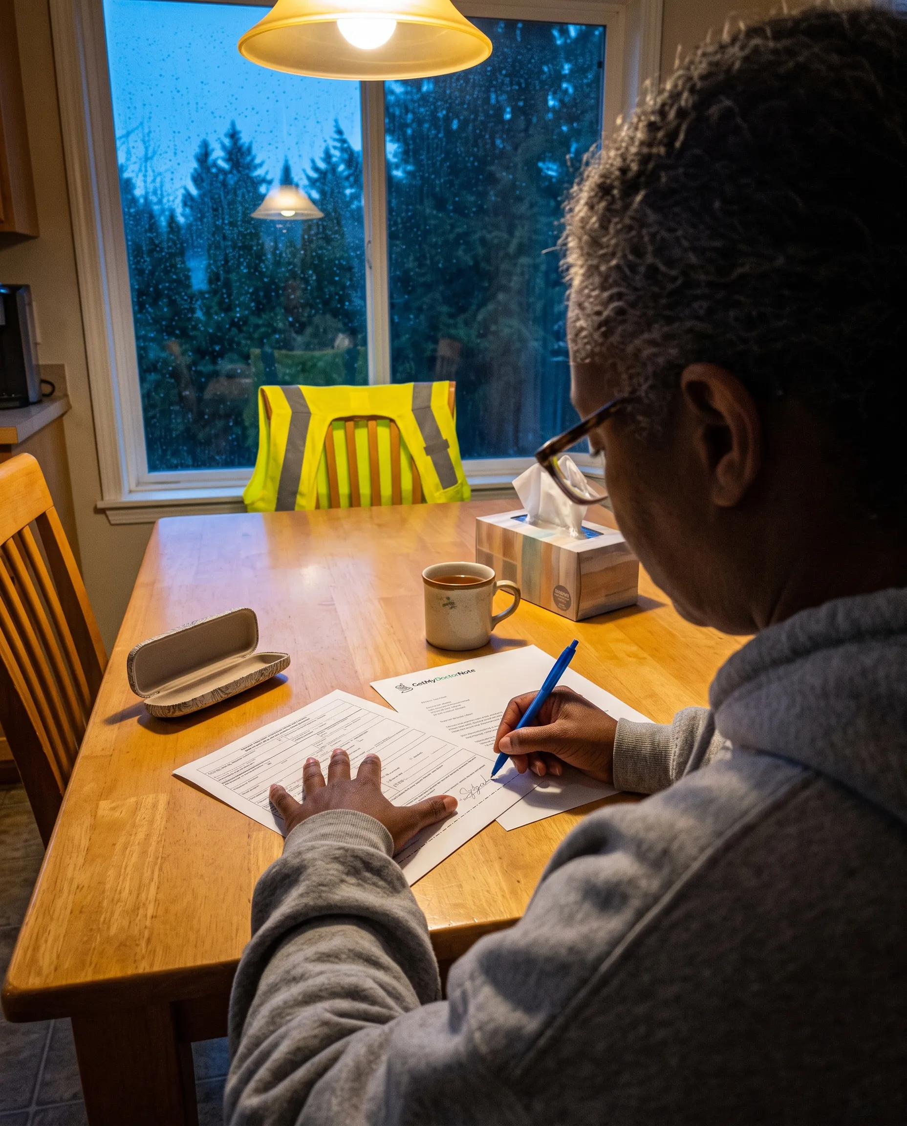 Sasha O. – Washington with their doctor's note