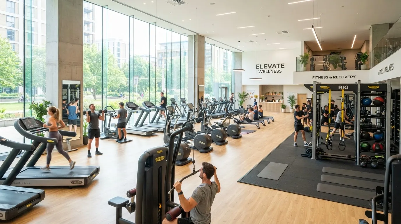Modern gym interior